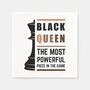 Guardanapo De Papel Rainha Preta A Peça Mais Poderosa Do Jogo 2