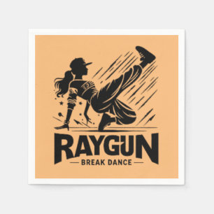 Guardanapo De Papel Raio Raygun, revólver, dança