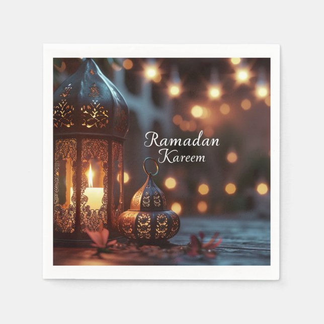 Guardanapo De Papel Ramadan Kareem Paper Napkin (Frente)