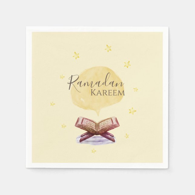 Guardanapo De Papel Ramadan Kareem tema Napkin para comemoração (Frente)