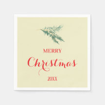 Ramo de árvore de abetos modernos para o Natal