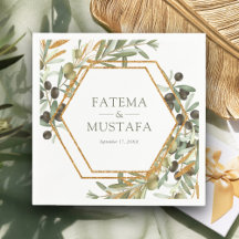 Ramo Dourado de Folhas de Oliveira Casamento