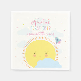 Guardanapo De Papel Rapariga Corta 11 ruas Em Volta Do Aniversário Do