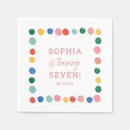 Guardanapo De Papel Rapariga do Partido Pintura Pintura