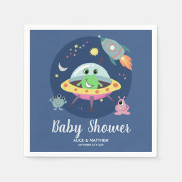 Guardanapo De Papel Rapazes Chá de fraldas de Alienígena Azul