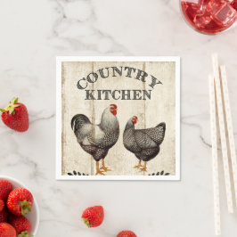 Guardanapo De Papel Rapazes do partido Cute Country Rooster Vintage