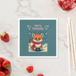 Guardanapo de Papel Raposa de Natal Aconchegante