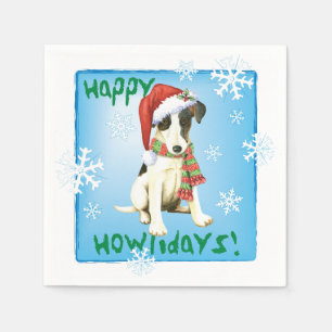 Guardanapo De Papel Raposa Suave de Natal Terrier