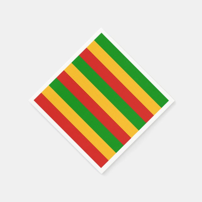 Guardanapo De Papel RASTAFARI FLAG COLORS + suas ideias (Canto)