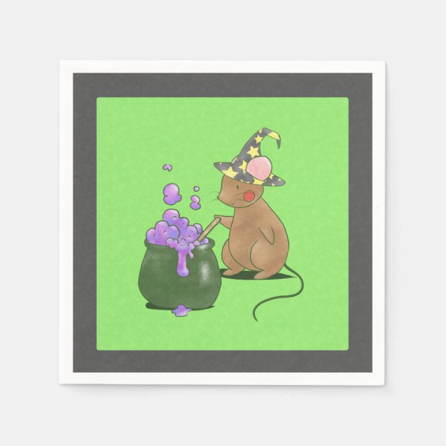 Guardanapo De Papel Rato Pequeno Spooky (Frente)