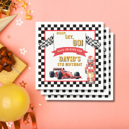 Guardanapo De Papel Ready Set Go Race On Birthday Party