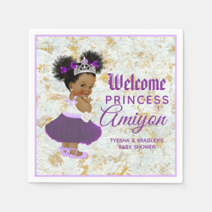 Guardanapo De Papel Real African Purple Princess Elegant Marble