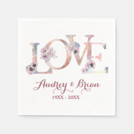 Guardanapo De Papel Recepção de casamento de amor