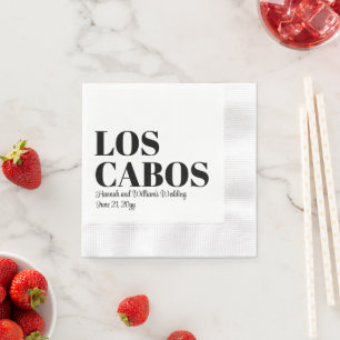Guardanapo De Papel Recepção de Casamento de Destino Personalizado Los