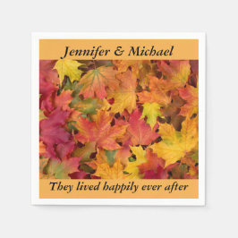 Guardanapo De Papel Recepção de casamento de Napkin Personalizar Folha