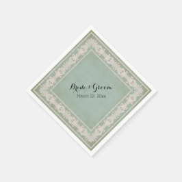 Guardanapo De Papel Recepção de Sobremesa Nápoles Rústica Localidade V