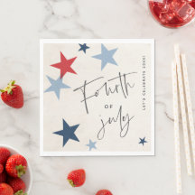 Red and Blue Stars - Festa Americana de 4 de julho
