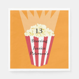 Guardanapo De Papel Red Carpet Premiere Birthday - Festa de Cinema