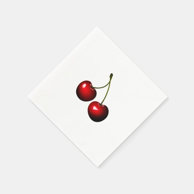 Guardanapo De Papel Red Cherry Napkins (Canto)