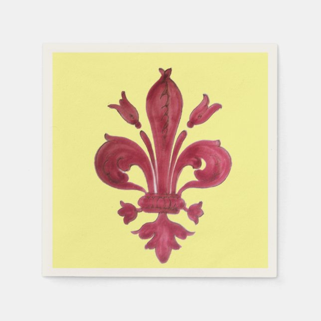 GUARDANAPO DE PAPEL RED FLEUR DE LIS (Frente)