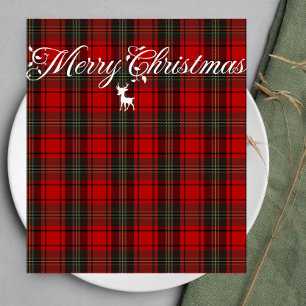 Guardanapo De Papel Red Tartan Scotland Seamless Xadrez Patterno