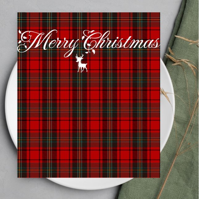 Guardanapo De Papel Red Tartan Scotland Seamless Xadrez Patterno (Criador carregado)