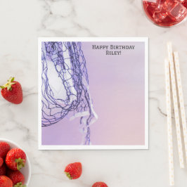 Guardanapo De Papel Rede de Aniversário e Voleibol Puro-Leve