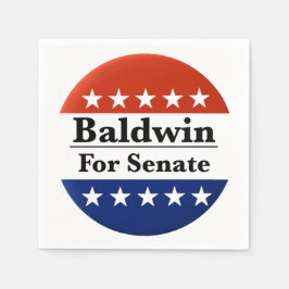 Guardanapo De Papel Reeleger Tammy Baldwin para o Senado dos EUA 2024