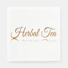 Guardanapo De Papel Reflexão do Chá Herbal