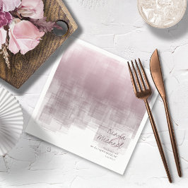 Guardanapo De Papel Reflexões de Aquarela Obrigado Mauve ID774