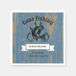 Guardanapo De Papel Reforma Da Pesca Aposentada Madeira Rústica