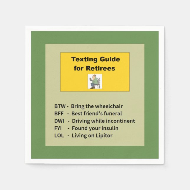 Guardanapo De Papel Reforma Engraçada (Frente)