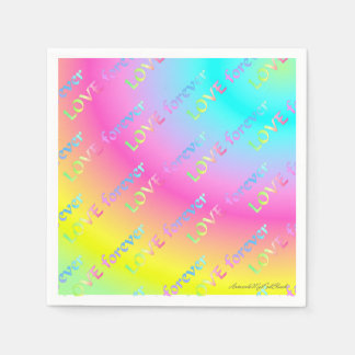 Guardanapo De Papel Regenbogen Love forever