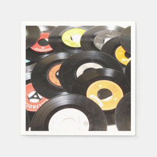 Guardanapo De Papel Registros do vintage 45rpm