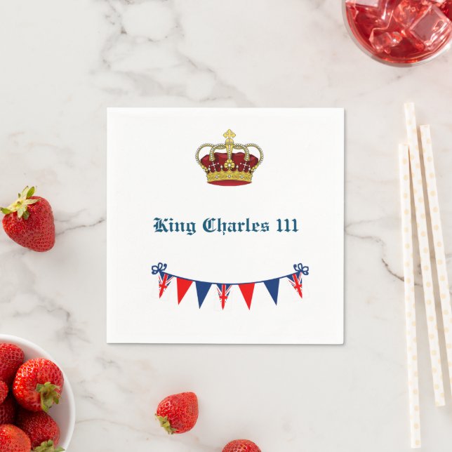 Guardanapo De Papel Rei Charles 111 Crown Royalty (Insitu)