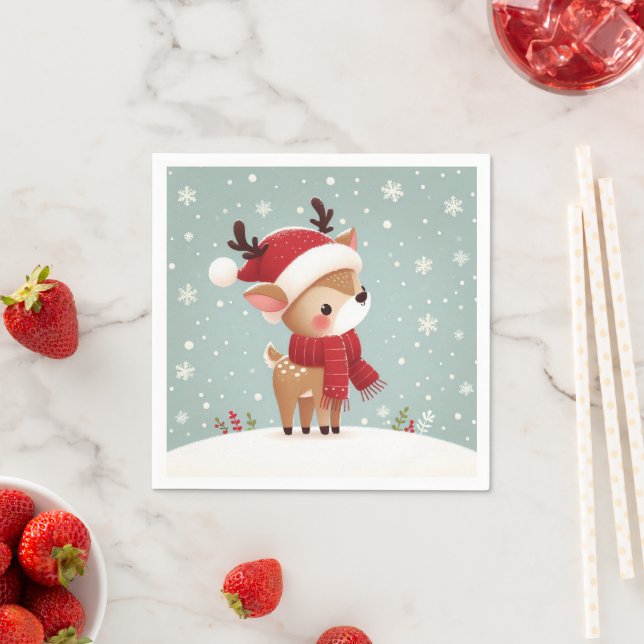 Guardanapo De Papel Reindeer Christmas (Insitu)
