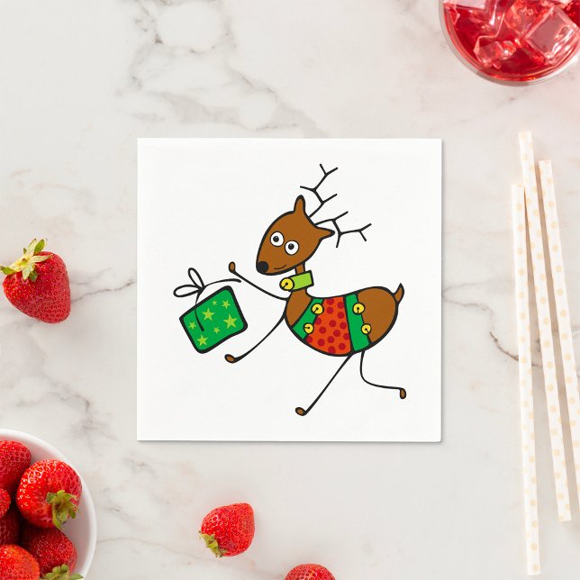 Guardanapo De Papel Reindeer Paper Napkins (Criador carregado)