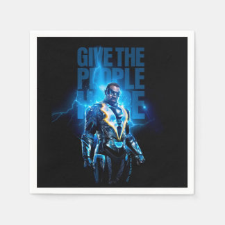 Guardanapo De Papel Relâmpago Negro - Dê Esperança Às Pessoas