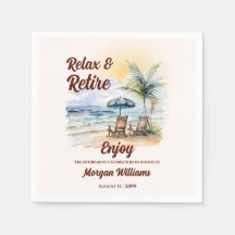 Relaxe e Cadeira de Praia Tropical de Aposentadori