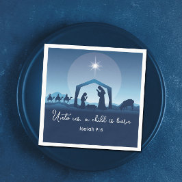 Guardanapo De Papel Religious Christmas Nativity Scene Church Party