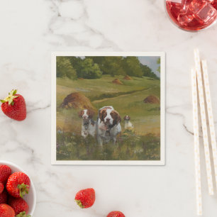 Guardanapo De Papel Relógio Brittany Spaniel