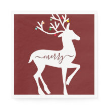 Rena de Natal Alegre Burgundy