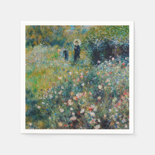 Guardanapo De Papel Renoir - Mulher com Parasol num Jardim
