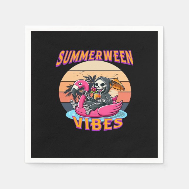 Guardanapo De Papel Reparador Flamingo Float Summerbetween Vibes Grim (Frente)