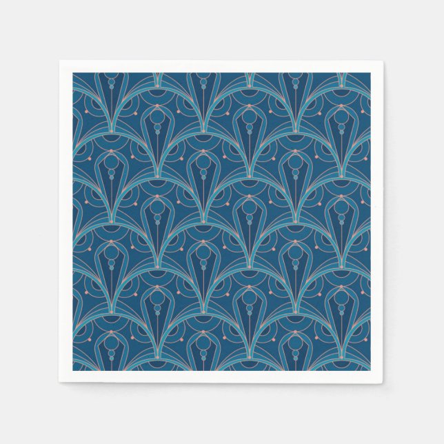 Guardanapo De Papel Repeating geometric Art Deco pattern (Frente)