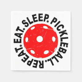 Guardanapo De Papel Repetir Vintage Sleep Pickleball