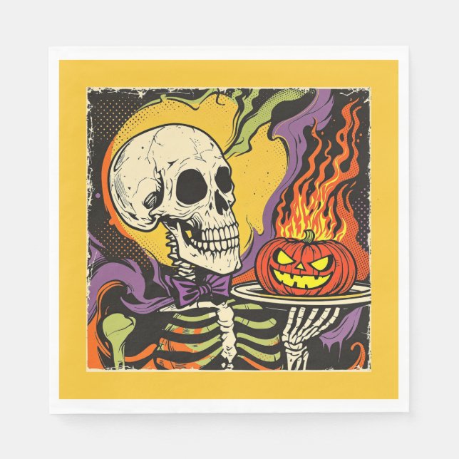 Guardanapo De Papel Réplica "Servindo Assustos" da Circa de 1950 (Frente)