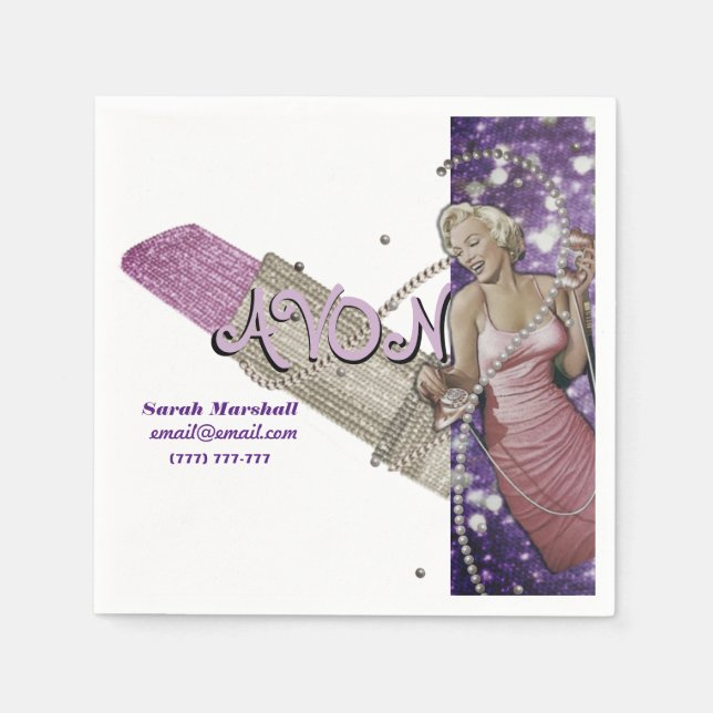 Guardanapo De Papel Representante Avon (Frente)