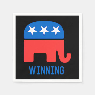 Guardanapo De Papel Republican GOP Elephant Winning
