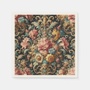 Guardanapo De Papel Réquiem para Arcana – Design Floral Gótico